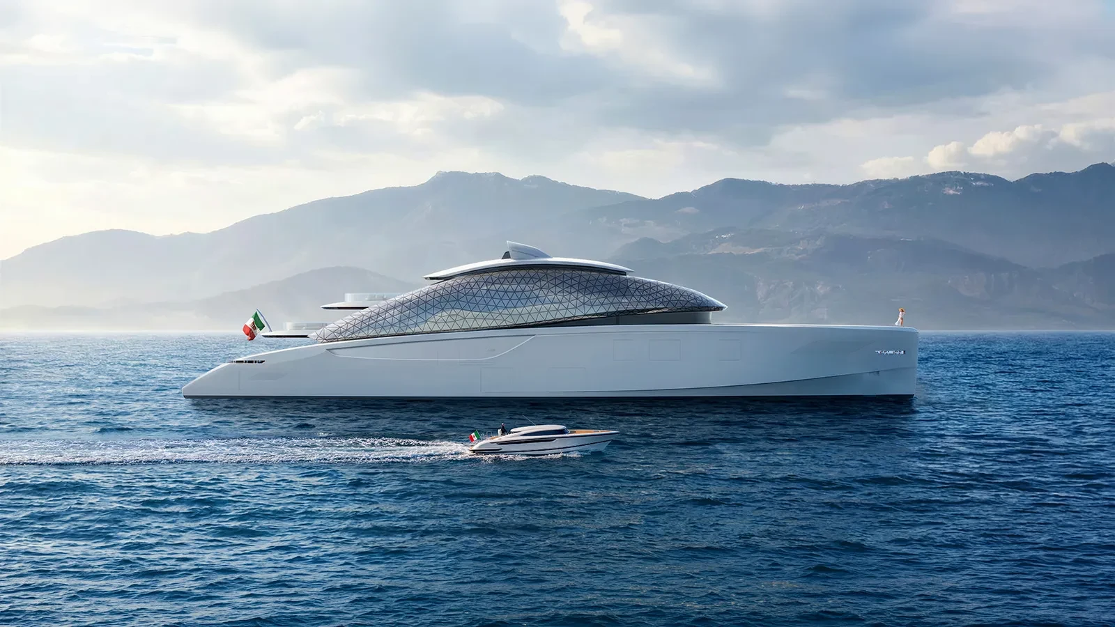 Benetti Superyacht Featuring 400sqm Glass Dome
